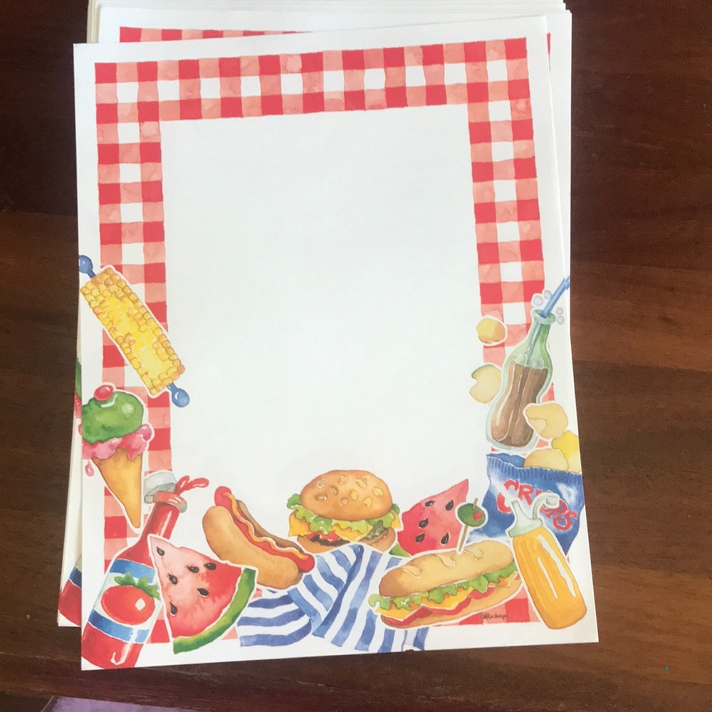 50 sheets 8 1/2 x 11 sheets printed paper